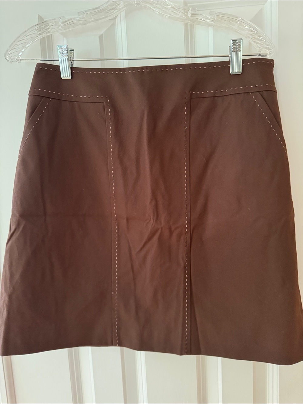 J. McLaughlin Chocolate Brown Mini Skirt. NWT.  Perfect for summer.